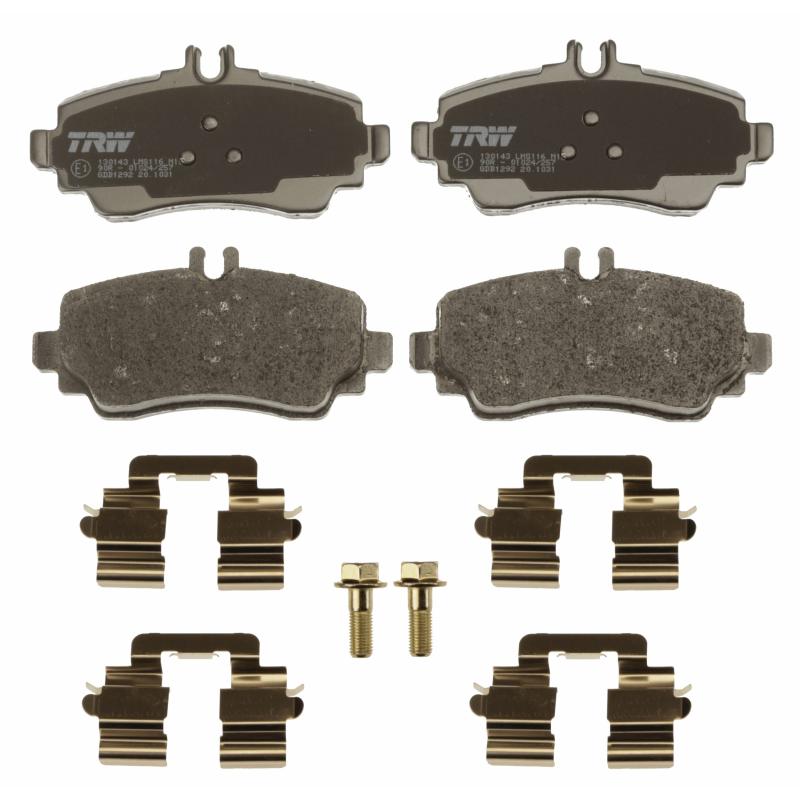 Jeu de 4 plaquettes de frein avant TRW GDB1292 - Visuel 1