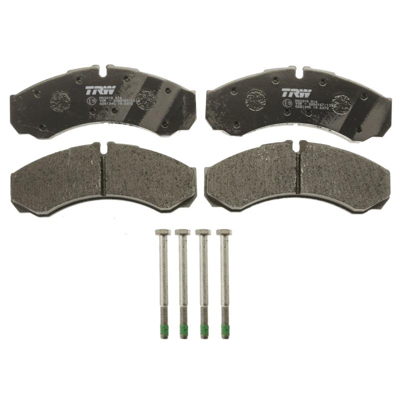 Jeu de 4 plaquettes de frein arrière TRW GDB1345 - Visuel 1