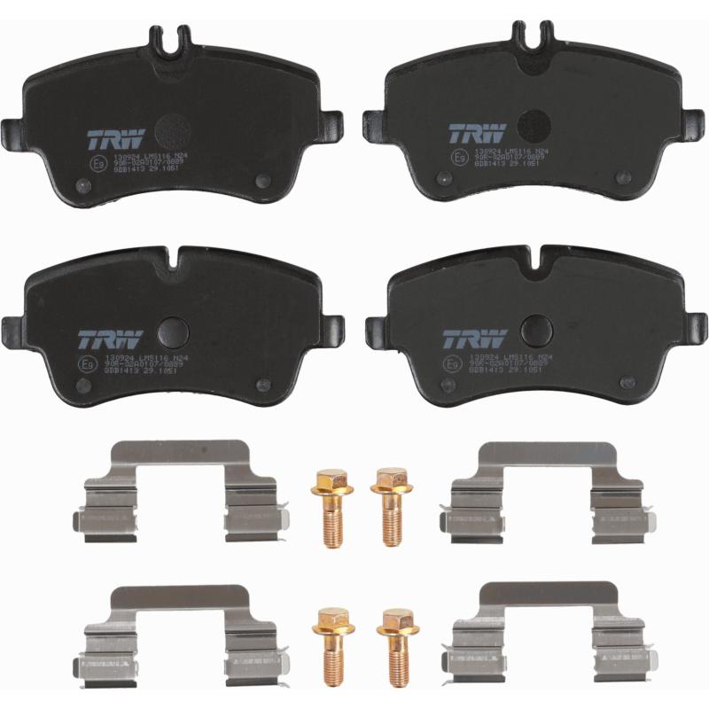 Jeu de 4 plaquettes de frein avant TRW GDB1413 - Visuel 1