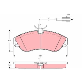 Jeu de 4 plaquettes de frein avant TRW OEM 425225