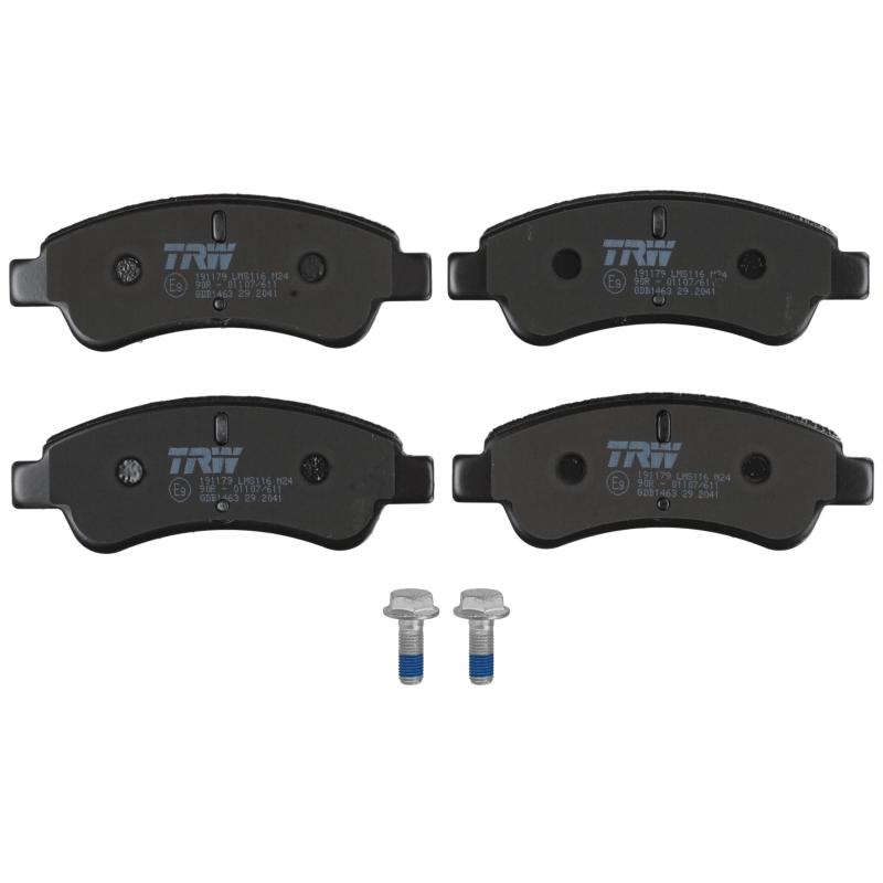 Jeu de 4 plaquettes de frein avant TRW GDB1463 - Visuel 1