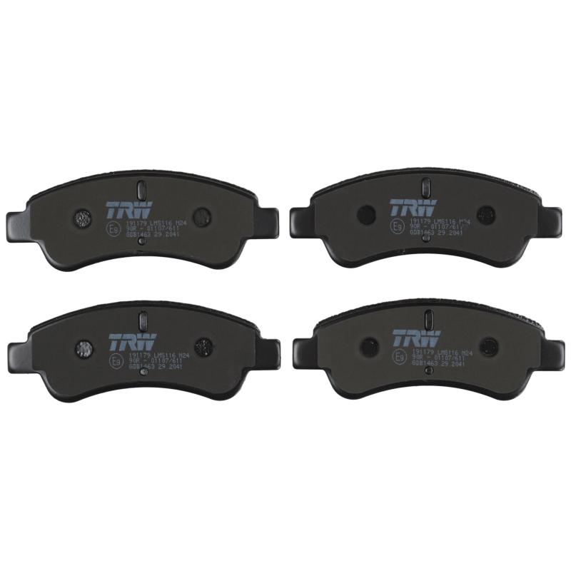 Jeu de 4 plaquettes de frein avant TRW GDB1463 - Visuel 2