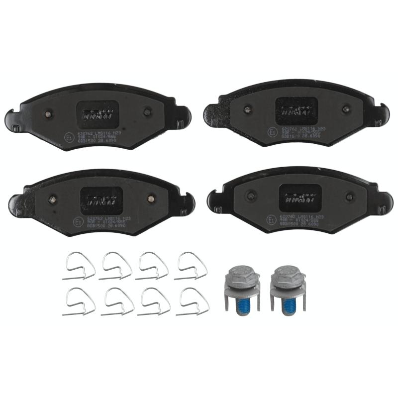 Jeu de 4 plaquettes de frein avant TRW GDB1500 - Visuel 1