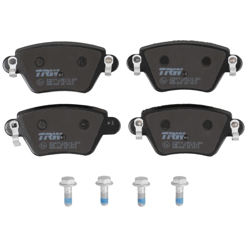 Jeu de 4 plaquettes de frein arrière TRW GDB1525 - Visuel 1