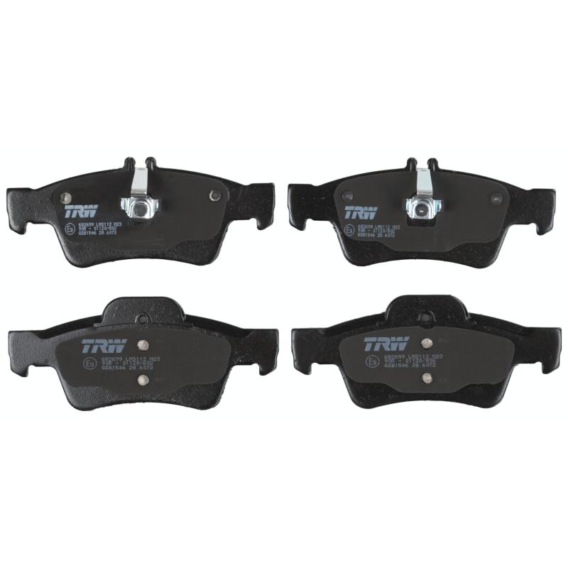 Jeu de 4 plaquettes de frein arrière TRW GDB1546 - Visuel 1