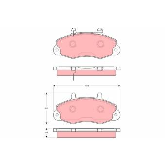 Jeu de 4 plaquettes de frein avant TRW OEM 1134158