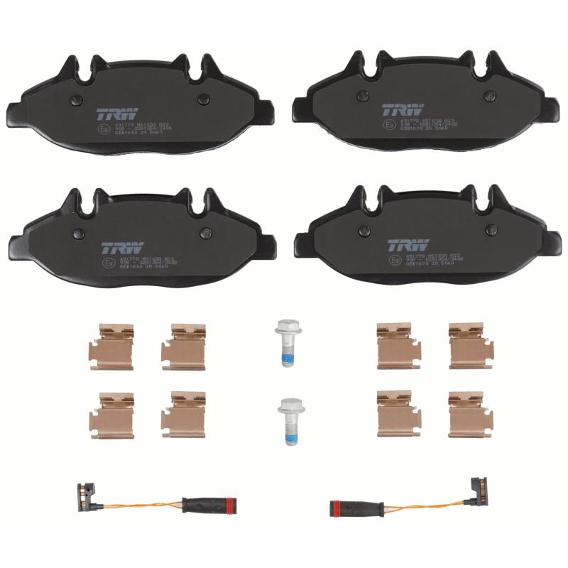 Jeu de 4 plaquettes de frein avant TRW GDB1600 - Visuel 1