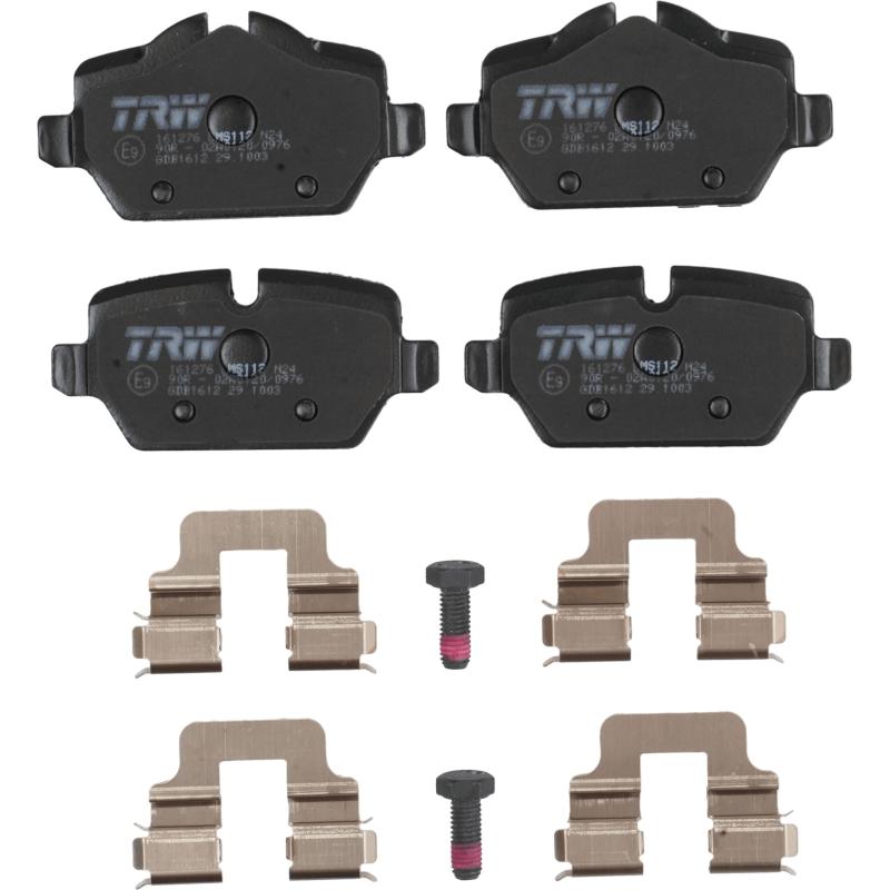 Jeu de 4 plaquettes de frein arrière TRW GDB1612 - Visuel 1