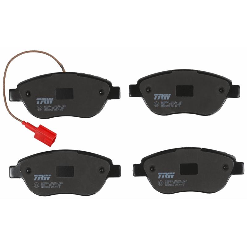 Jeu de 4 plaquettes de frein avant TRW GDB1655 - Visuel 2