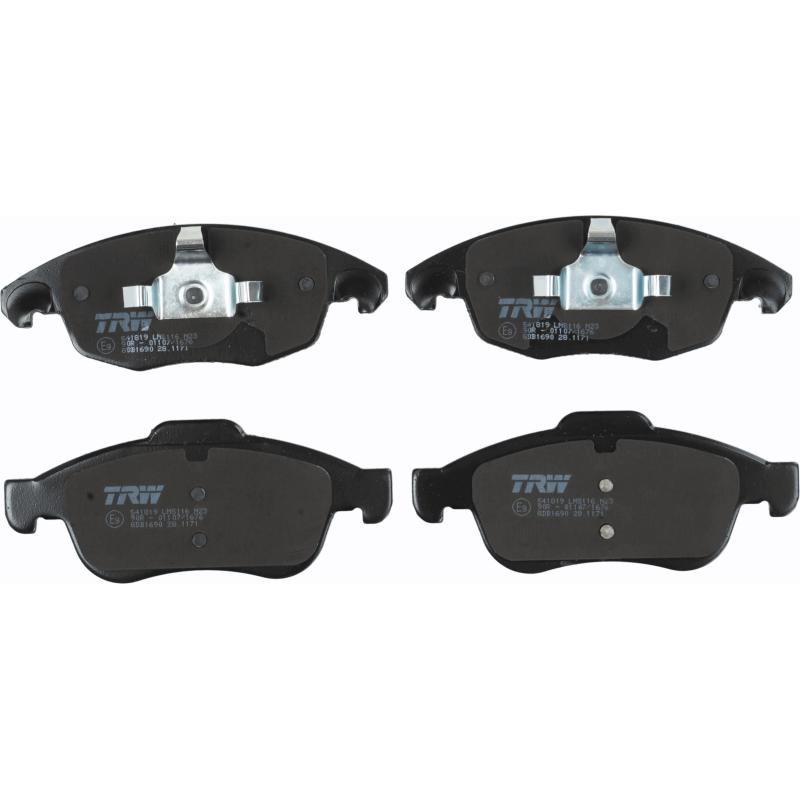 Jeu de 4 plaquettes de frein avant TRW GDB1690 - Visuel 1