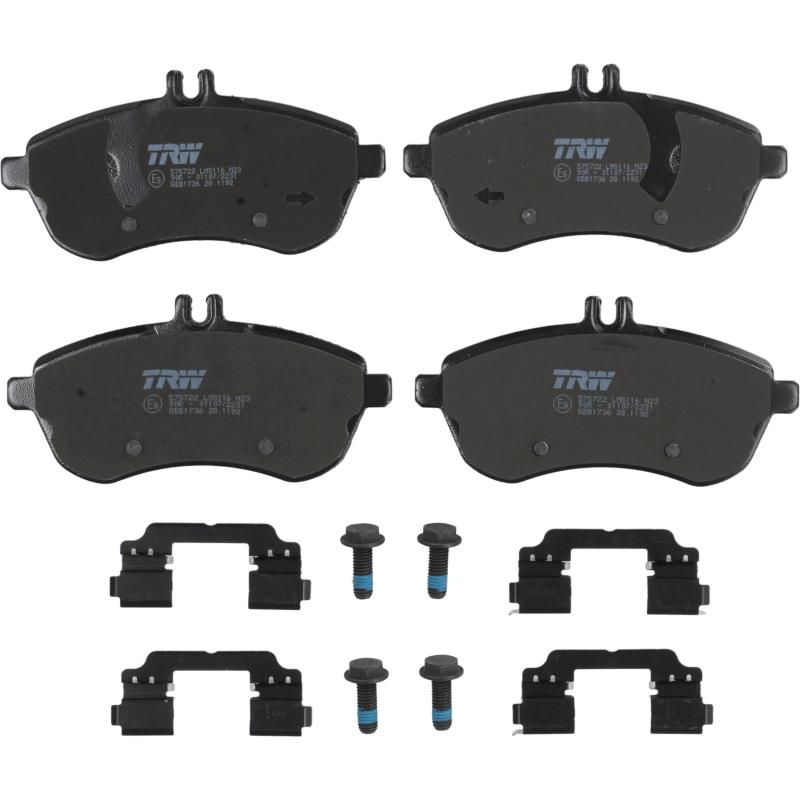 Jeu de 4 plaquettes de frein avant TRW GDB1736 - Visuel 1