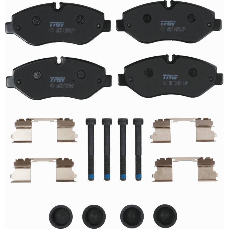 Jeu de 4 plaquettes de frein avant TRW GDB1747 - Visuel 1