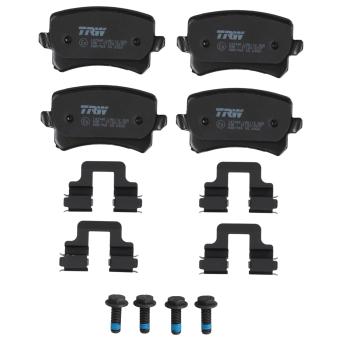 Jeu de 4 plaquettes de frein arrière TRW GDB1763 pour VOLKSWAGEN SHARAN 1.4 TSI - 150cv