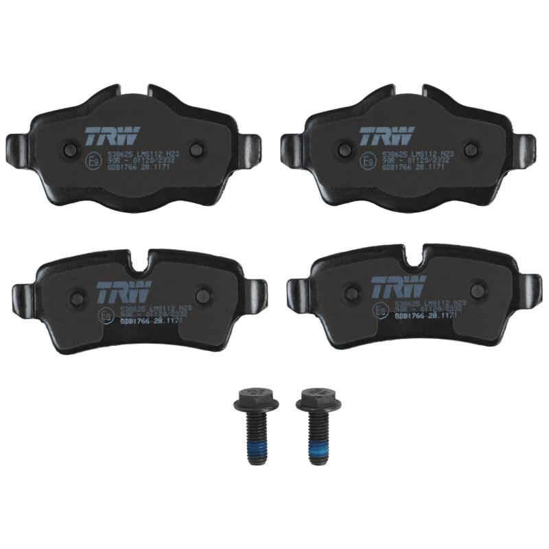 Jeu de 4 plaquettes de frein arrière TRW GDB1766 - Visuel 1