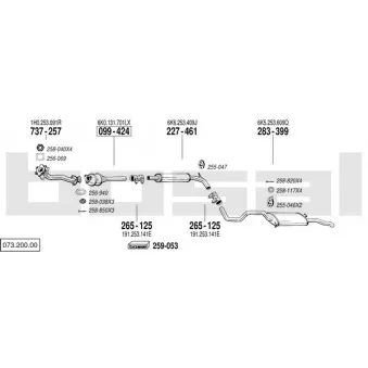 Echappement BOSAL 073.200.00