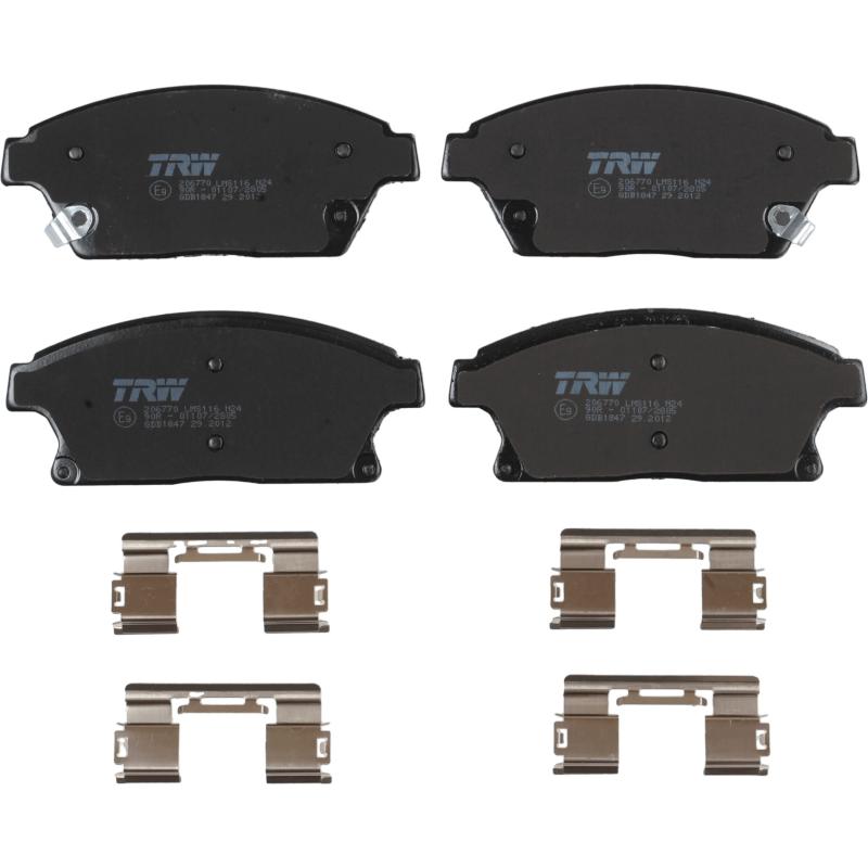 Jeu de 4 plaquettes de frein avant TRW GDB1847 - Visuel 1