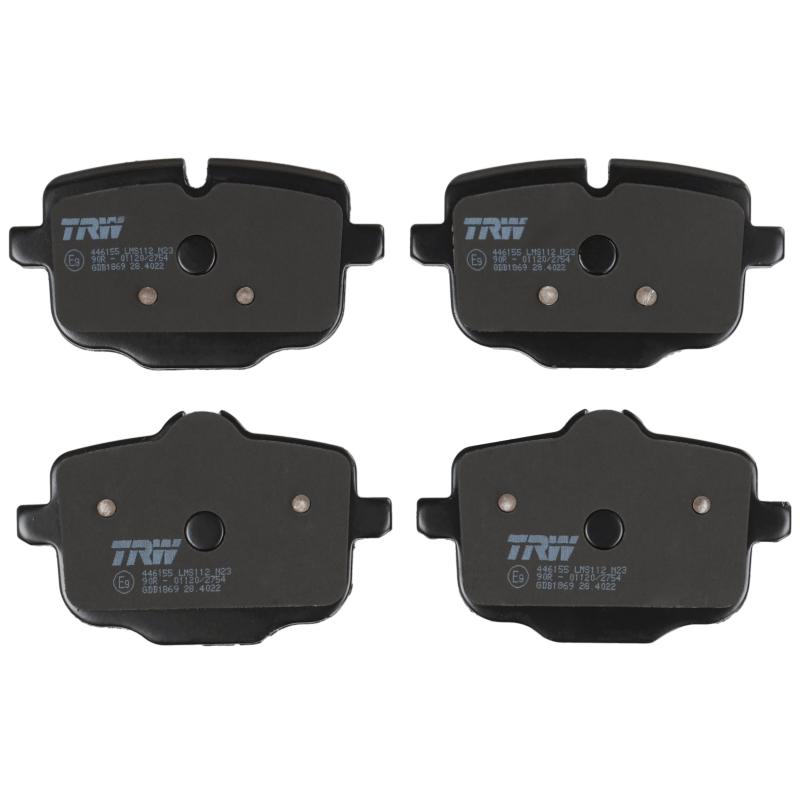Jeu de 4 plaquettes de frein arrière TRW GDB1869 - Visuel 2