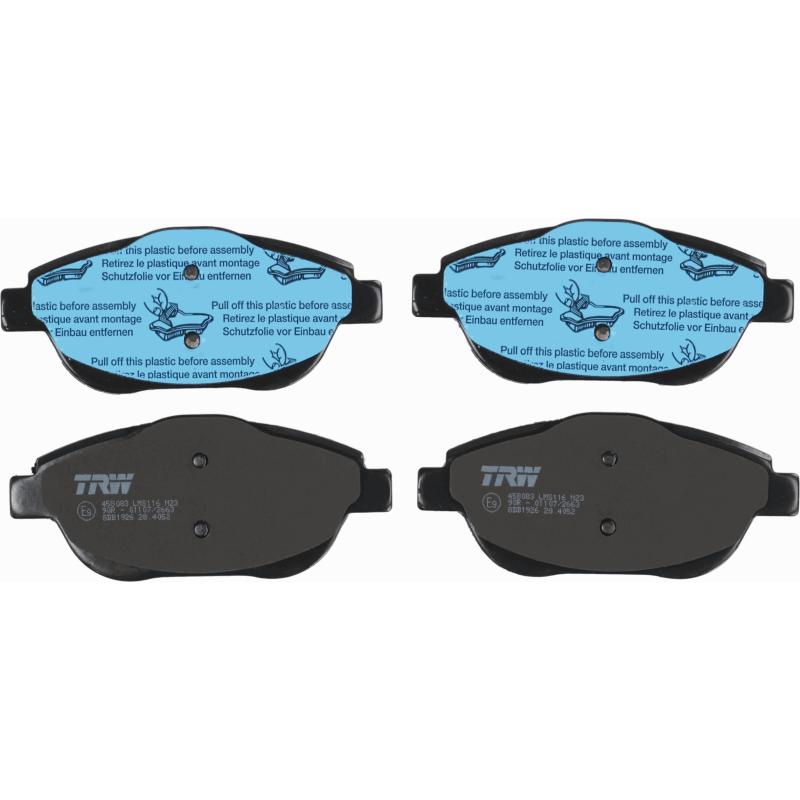 Jeu de 4 plaquettes de frein avant TRW GDB1926 - Visuel 2