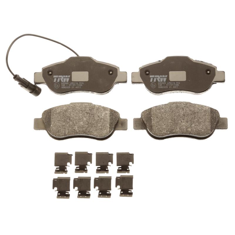 Jeu de 4 plaquettes de frein avant TRW GDB2039 - Visuel 1