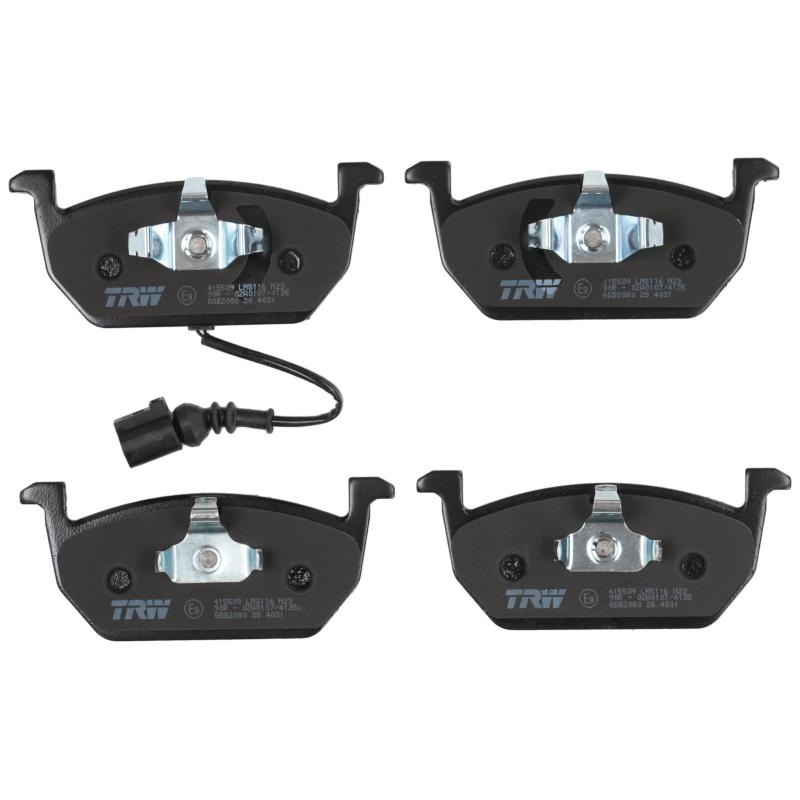 Jeu de 4 plaquettes de frein avant TRW GDB2080 - Visuel 1