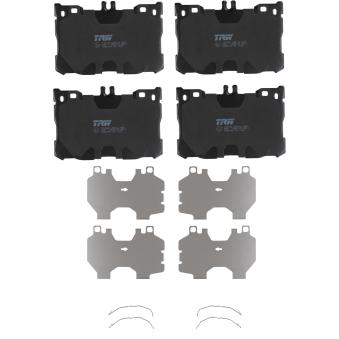 Jeu de 4 plaquettes de frein avant TRW GDB2150 pour AUDI 80 E 400 d - 340cv