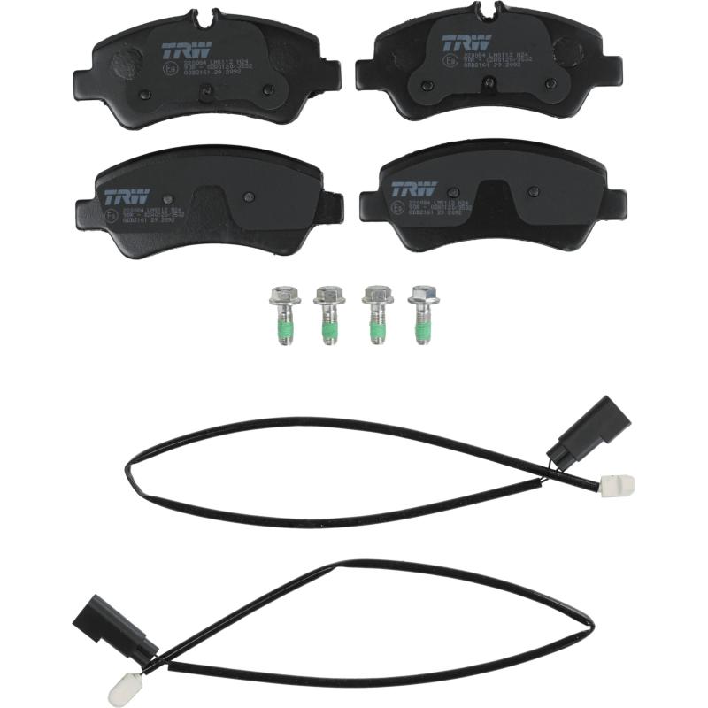 Jeu de 4 plaquettes de frein arrière TRW GDB2161 - Visuel 1
