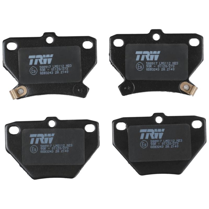 Jeu de 4 plaquettes de frein arrière TRW GDB3243 - Visuel 1