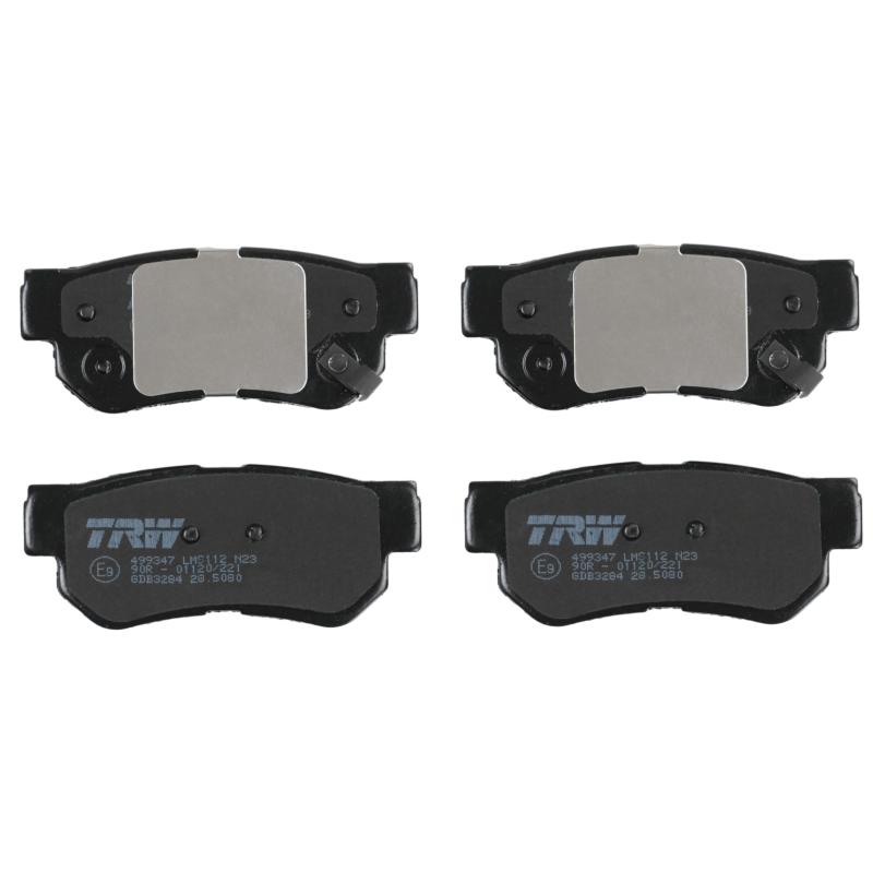 Jeu de 4 plaquettes de frein arrière TRW GDB3284 - Visuel 1