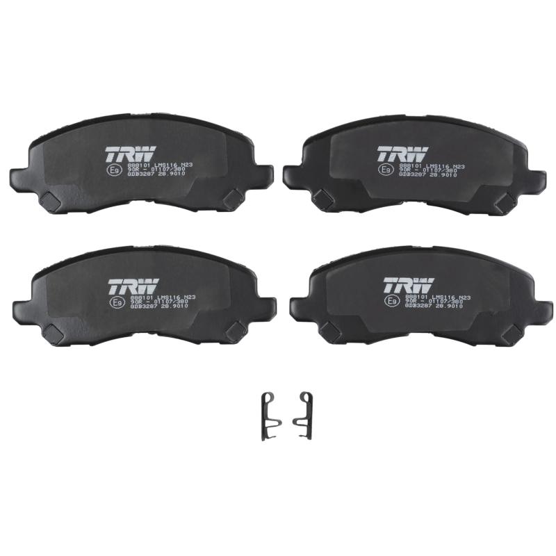 Jeu de 4 plaquettes de frein avant TRW GDB3287 - Visuel 1