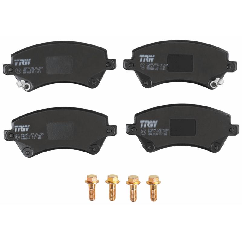 Jeu de 4 plaquettes de frein avant TRW GDB3288 - Visuel 1