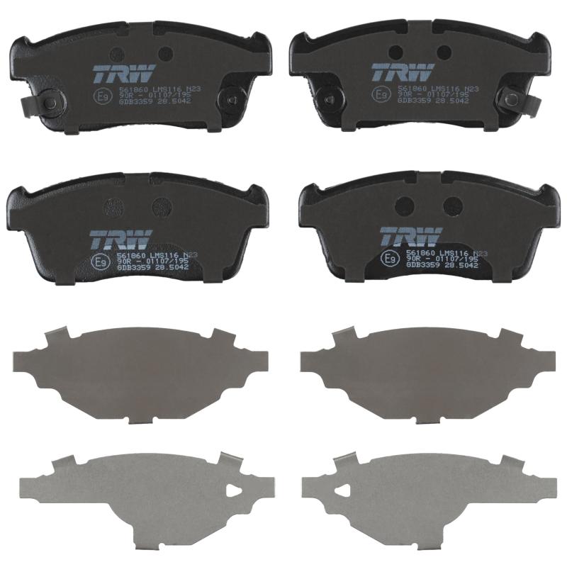 Jeu de 4 plaquettes de frein avant TRW GDB3359 - Visuel 1