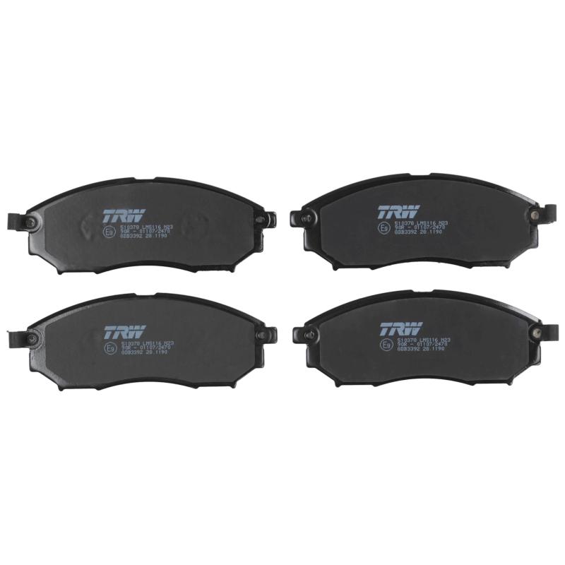 Jeu de 4 plaquettes de frein avant TRW GDB3392 - Visuel 1