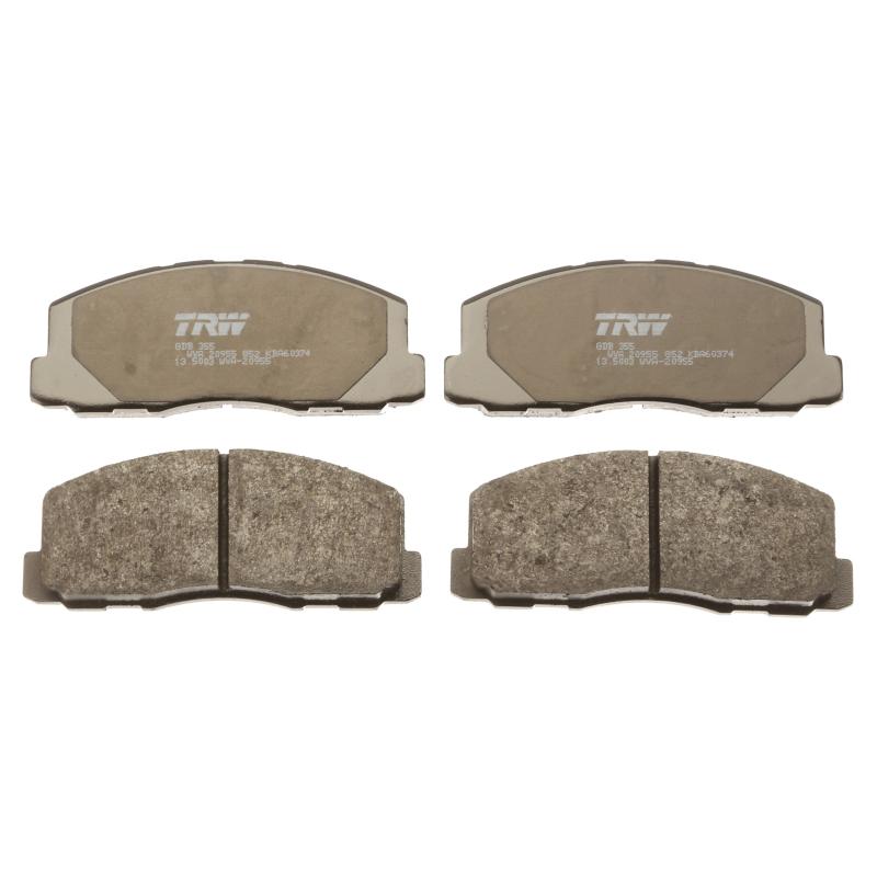 Jeu de 4 plaquettes de frein avant TRW GDB355 - Visuel 1