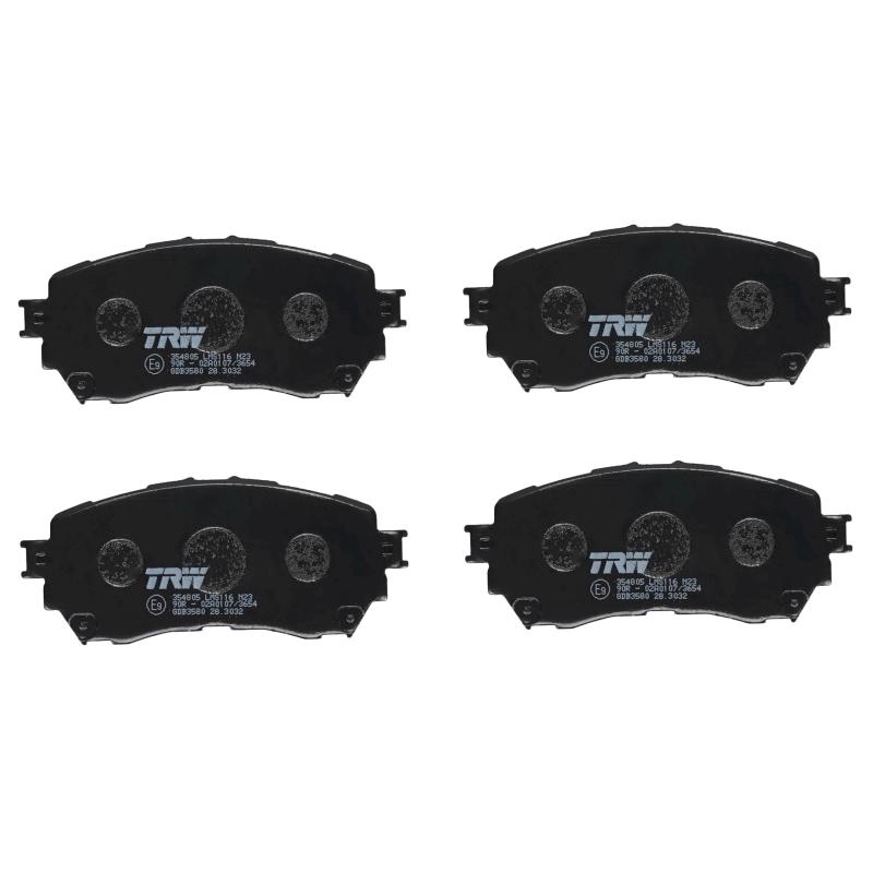 Jeu de 4 plaquettes de frein avant TRW GDB3580 - Visuel 2