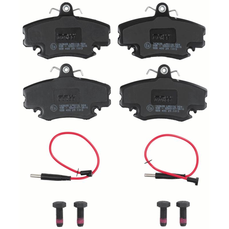 Jeu de 4 plaquettes de frein avant TRW GDB400 - Visuel 1