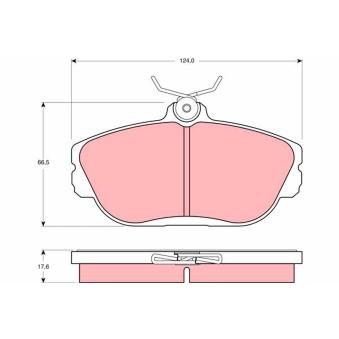 Jeu de 4 plaquettes de frein avant TRW OEM 3899201