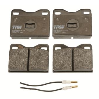 Jeu de 4 plaquettes de frein avant TRW OEM 424870