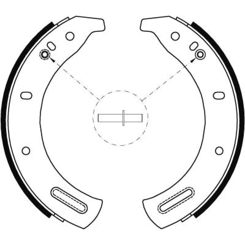 Jeu de mâchoires de frein TRW GS6107 - Visuel 1