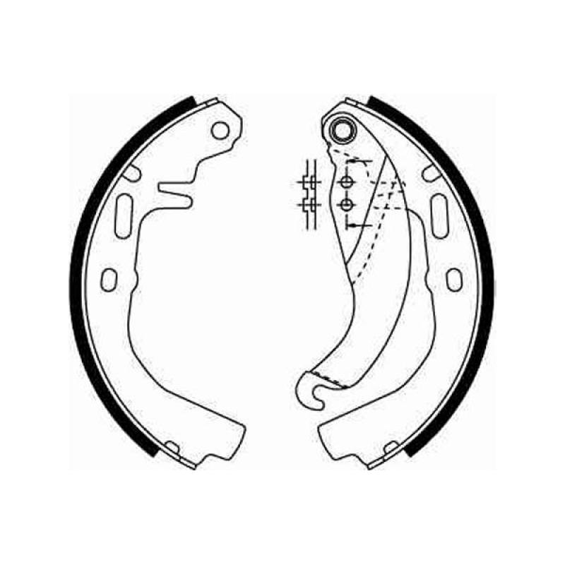 Jeu de mâchoires de frein TRW GS6186 - Visuel 1