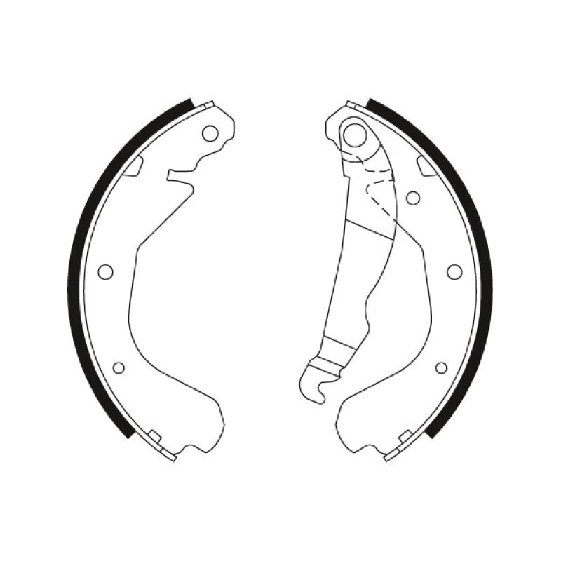 Jeu de mâchoires de frein TRW GS6212 - Visuel 1