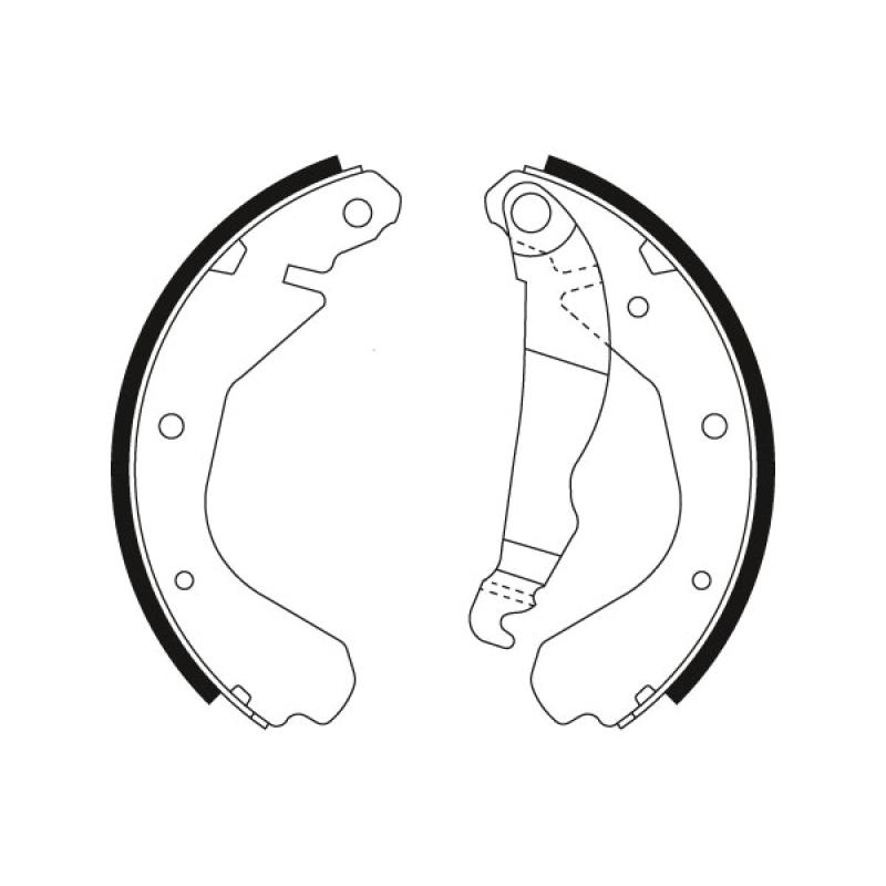 Jeu de mâchoires de frein TRW GS6214 - Visuel 1