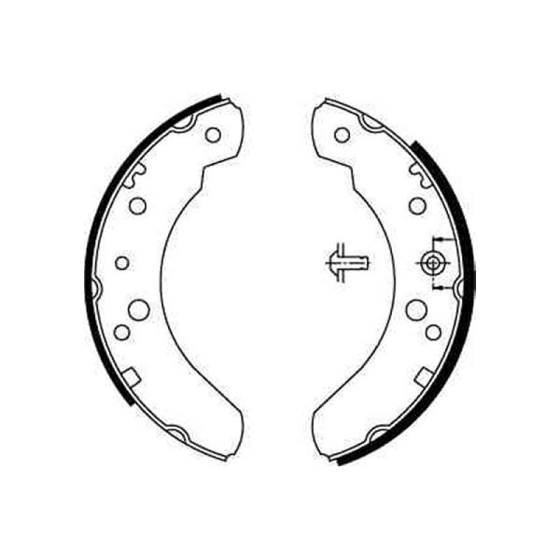 Jeu de mâchoires de frein TRW GS6224 - Visuel 1