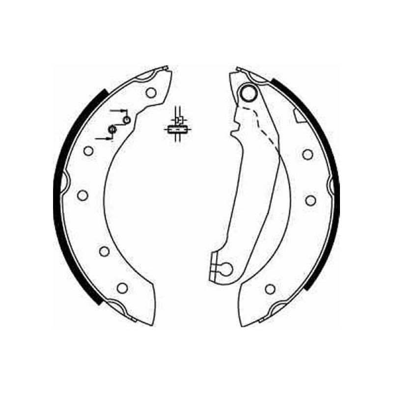 Jeu de mâchoires de frein TRW GS6233 - Visuel 1