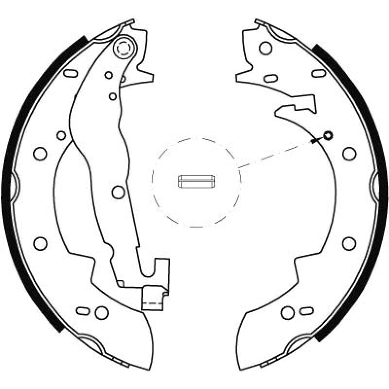 Jeu de mâchoires de frein TRW GS6237 - Visuel 1