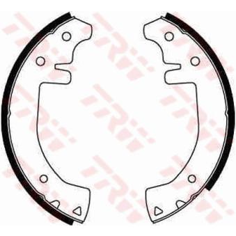 Jeu de mâchoires de frein TRW [GS8018]