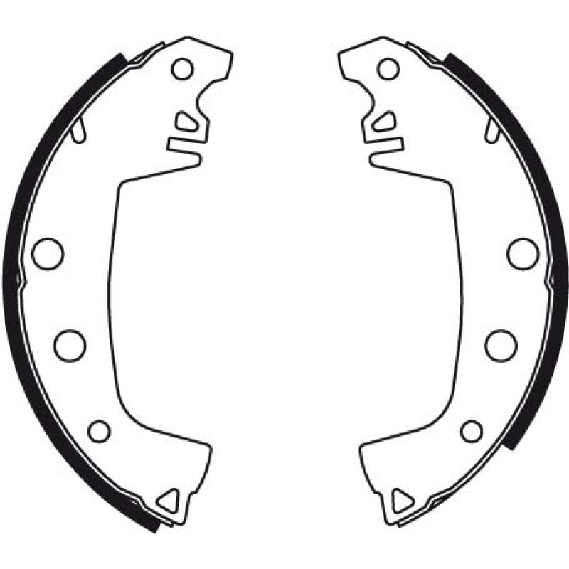 Jeu de mâchoires de frein TRW GS8020 - Visuel 1