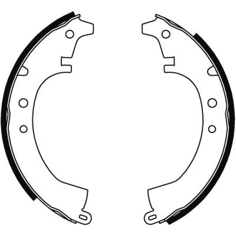 Jeu de mâchoires de frein TRW GS8047 - Visuel 1