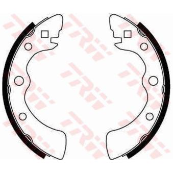 Jeu de mâchoires de frein TRW OEM 43153SA0003