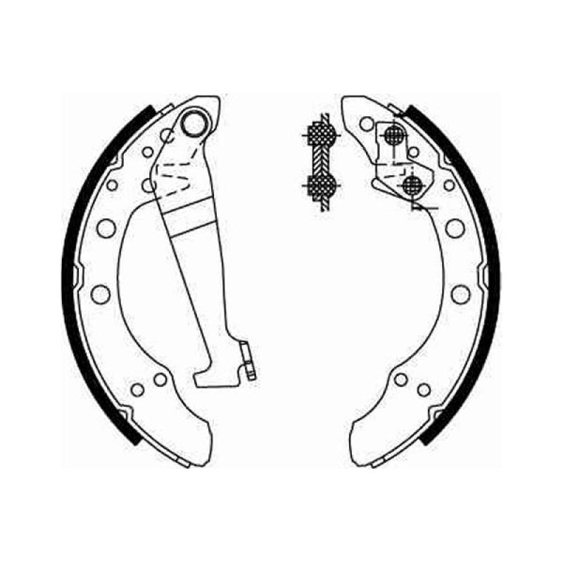 Jeu de mâchoires de frein TRW GS8092 - Visuel 1