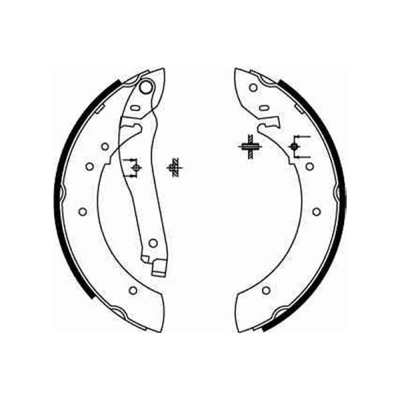 Jeu de mâchoires de frein TRW GS8108 - Visuel 1